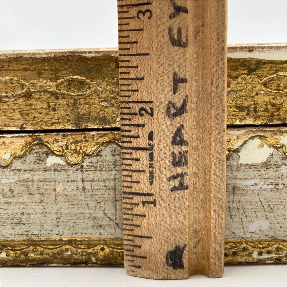 Florentine Tissue Box Cover: Gilded Gold & White, Hollywood Regency Decor